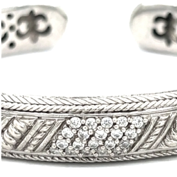 Judith Ripka Jewelry - Judith Ripka Sterling Silver Sparkling  ✨ Cubic Zirconia Cuff Bracelet